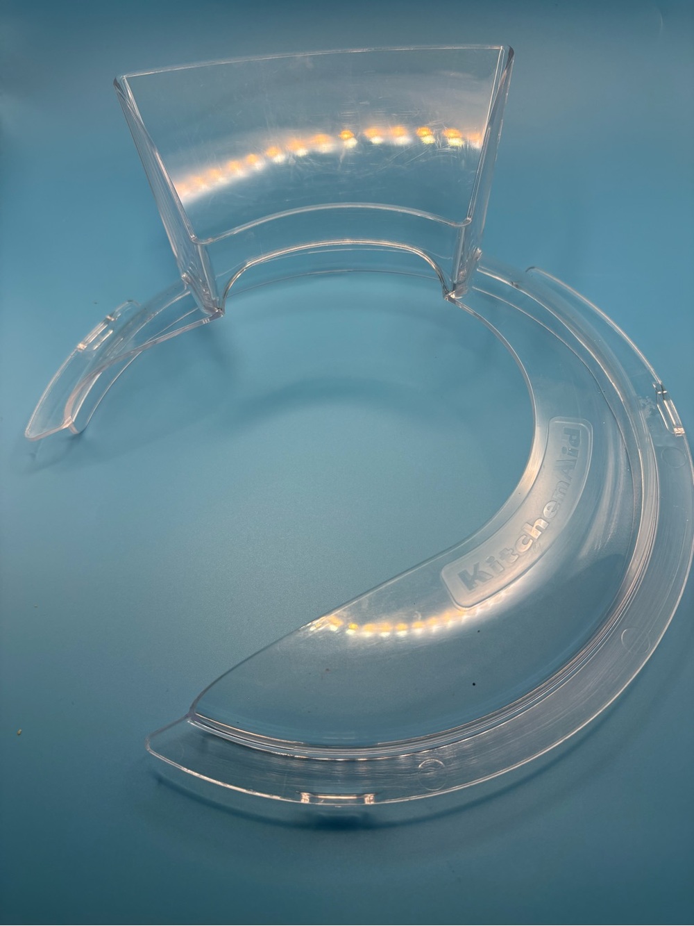 The KitchenAid Replacement 9" Splash Guard Pour Shield Clear plastic